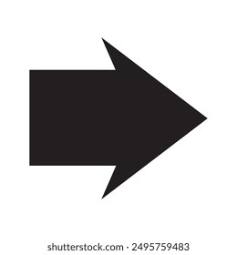 Arrow icon. flat style Arrow symbol. simple Arrow icon on a white background.