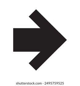 Arrow icon. flat style Arrow symbol. simple Arrow icon on a white background.