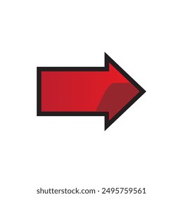 Arrow icon. flat style Arrow symbol. simple Arrow icon on a white background.