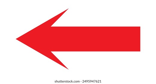 Icono de flecha. estilo plano Símbolo de flecha. icono de flecha simple sobre un fondo blanco.