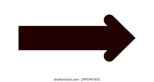 Icono de flecha. estilo plano Símbolo de flecha. icono de flecha simple sobre un fondo blanco.