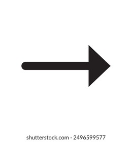 Arrow icon. flat style Arrow symbol. simple Arrow icon on a white background.