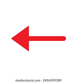 Icono de flecha. Símbolo de flecha de estilo plano. Icono de flecha simple sobre un fondo blanco.