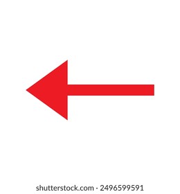 Icono de flecha. Símbolo de flecha de estilo plano. Icono de flecha simple sobre un fondo blanco.