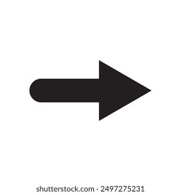 Arrow icon. flat style Arrow symbol. simple Arrow icon on a white background.