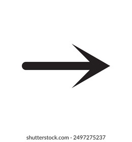 Arrow icon. flat style Arrow symbol. simple Arrow icon on a white background.