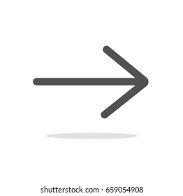 Arrow Icon in flat style. Arrow symbol for your web site design, logo, app, UI. Vector illustration