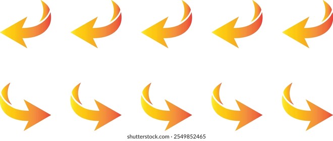 arrow icon. flat style. arrow icon for your web site design, logo, app, UI. arrow indicated the direction symbol. vector eps10