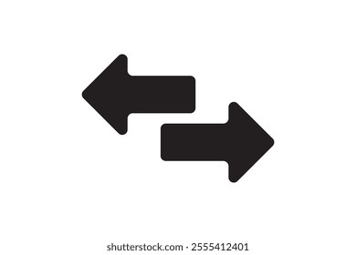 Arrow icon flat trendy illustration