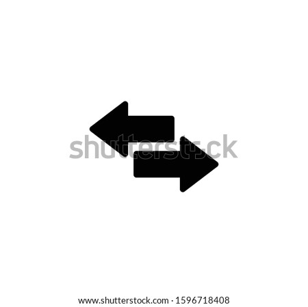 Arrow icon flat trendy illustration