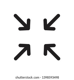 arrow icon flat trendy style