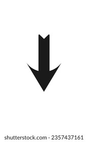Pfeilsymbol Flache Vektorgrafik. Modernes, einfaches Pfeilsymbol, Pfeilsymbol