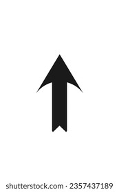 Arrow Icon Flat Vector Illustration. Modern simple flat arrow icon, Arrow symbol