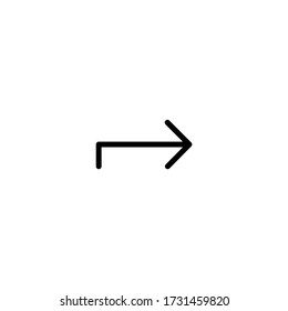 arrow icon flat vector logo design trendy illustration signage symbol graphic simple