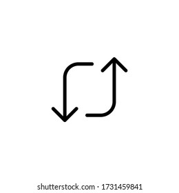 arrow icon flat vector logo design trendy illustration signage symbol graphic simple