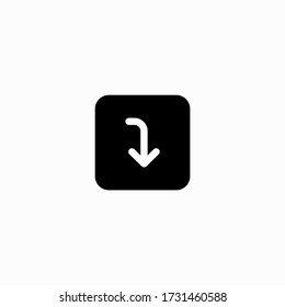 arrow icon flat vector logo design trendy illustration signage symbol graphic simple