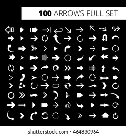 Arrow Icon Full Set. It can be used for WEB, printing, advertising and information about your business or project.