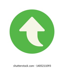 Arrow Icon in Geometric Shape