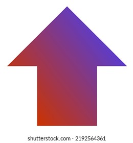 Up Arrow Icon Gradient Vector