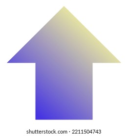 Up Arrow Icon Gradient Vector