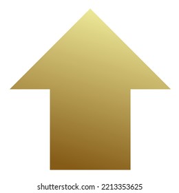 Up Arrow Icon Gradient Vector