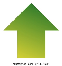 Up Arrow Icon Gradient Vector