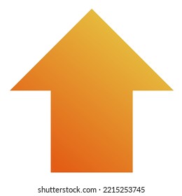 Up Arrow Icon Gradient Vector