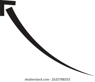 Ícone de seta. Seta de doodle de linha preta desenhada à mão, vetor de seta de curva. Desenho curvo pontilhado setas design isolado no fundo transparente. Forma de direção para Web e aplicativo.
