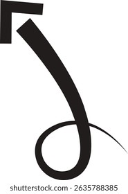 Ícone de seta. Seta de doodle de linha preta desenhada à mão, vetor de seta de curva. Desenho curvo pontilhado setas design isolado no fundo transparente. Forma de direção para Web e aplicativo.