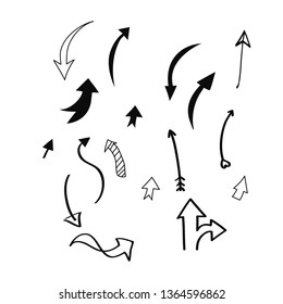 Arrow Icon Hand Drawn style