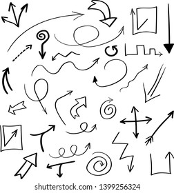 Arrow Icon Hand Drawn style - Vector