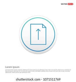 Up arrow icon Hexa White Background icon template