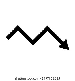 Arrow icon illustrated on background