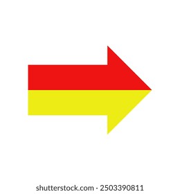 Arrow icon illustrated on background