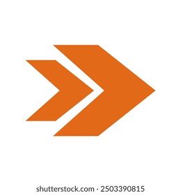 Arrow icon illustrated on background