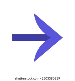 Arrow icon illustrated on background