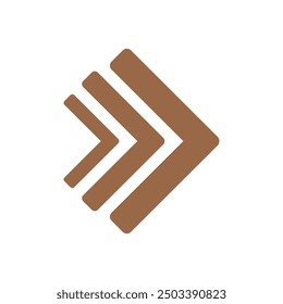 Arrow icon illustrated on background