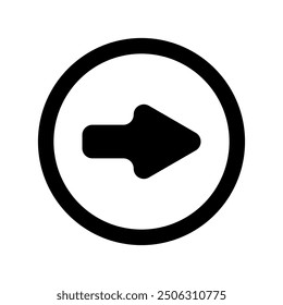 Icono de flecha ilustrado sobre fondo
