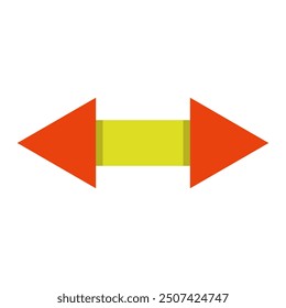Icono de flecha ilustrado sobre fondo