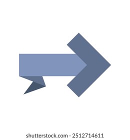 Icono de flecha ilustrado sobre fondo