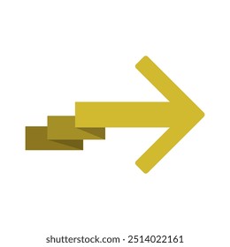 Icono de flecha ilustrado sobre fondo