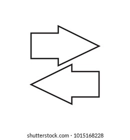 arrow icon illustration isolated vector sign symbol