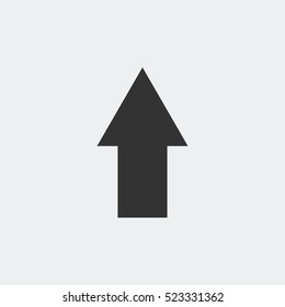 arrow up icon illustration isolated vector sign symbol