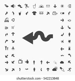 Arrow  icon illustration isolated vector sign symbol
