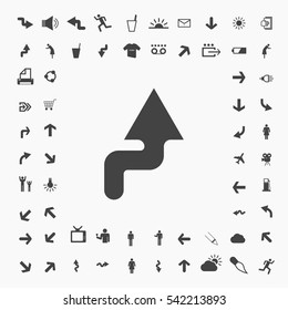 Arrow  icon illustration isolated vector sign symbol