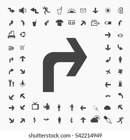 arrow icon illustration isolated vector sign symbol