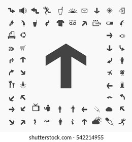 arrow icon illustration isolated vector sign symbol