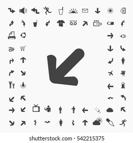 arrow icon illustration isolated vector sign symbol