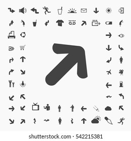 arrow icon illustration isolated vector sign symbol