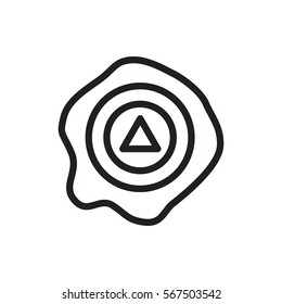 arrow up icon illustration isolated vector sign symbol